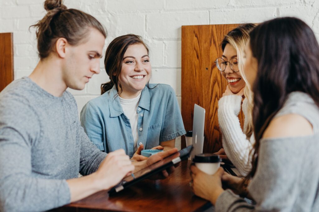 Group of four people